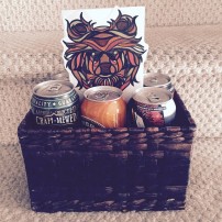 Father's Day Gift - Bear, Beer, Basket.